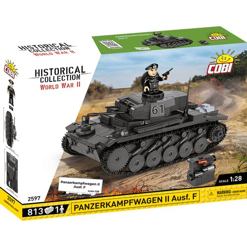Klocki plastikowe COBI Historical Collection World War II Panzerkampfwagen II Ausf. F COBI-2597