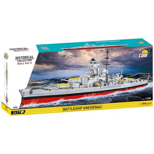 Klocki plastikowe COBI Historical Collection World War II  Battleship Gneisenau COBI-4835