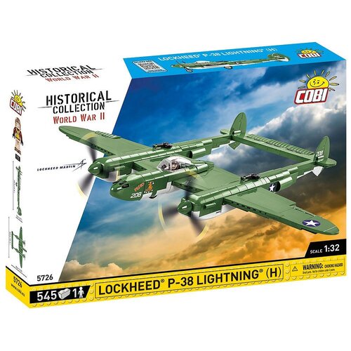 Klocki plastikowe COBI Historical Collection World War II Lockheed P-38 H Lightning COBI-5726