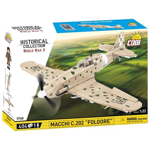 Klocki plastikowe COBI Historical Collection World War II Macchi C.202 Folgore COBI-5760