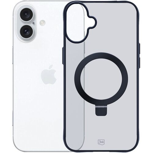 Etui 3MK Smoke Case Mag & Stand do Apple iPhone 16 Plus Czarny