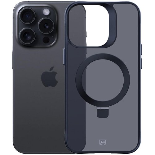 Etui 3MK Smoke Case Mag & Stand do Apple iPhone 15 Pro Max Czarny