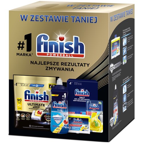 Zestaw FINISH Ultimate Plus 90 + Dodatki