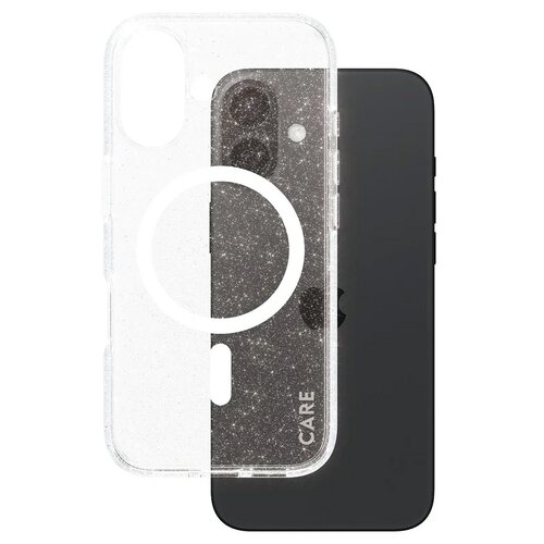 Etui PANZERGLASS Care Flagship Star Lit MagSafe do Apple iPhone 16 Przezroczysto-biały