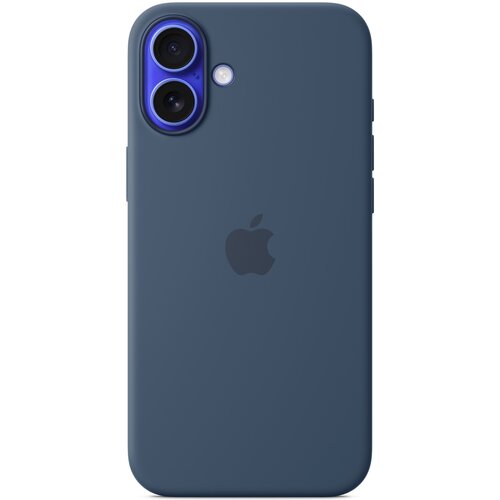 Etui APPLE Silicone Case MagSafe do iPhone 16 Plus Denim
