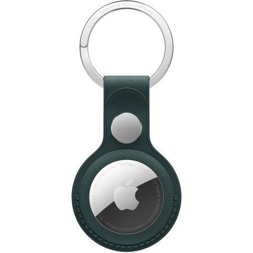Etui APPLE FineWoven Key Ring do AirTag Ciemnozielony