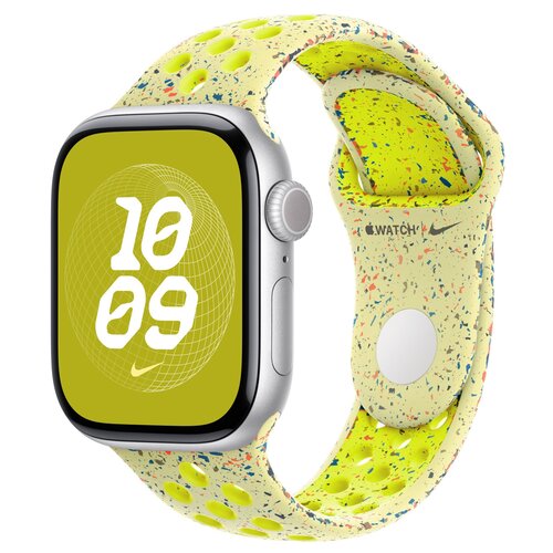 Pasek do Apple Watch Nike (38/40/41mm) S/M Promienny zielono-żółty
