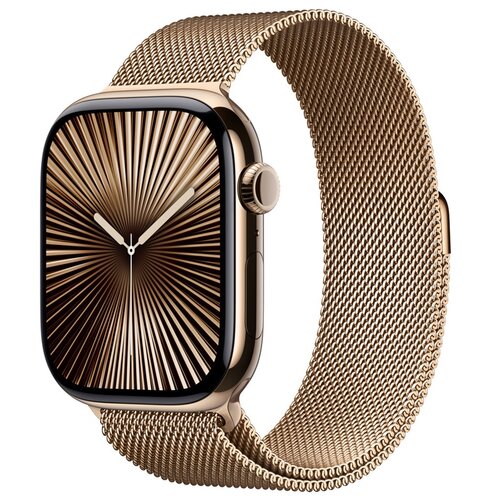 Bransoleta mediolańska do Apple Watch (44/45/46/49mm) S/M Złoty