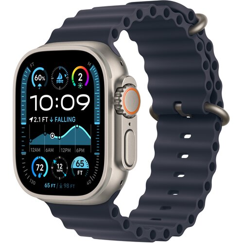 Przedłużka APPLE do paska Ocean (44/45/46/49mm) Granatowy (Tytan naturalny)