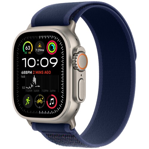 Pasek do Apple Watch (44/45/46/49mm) M/L Niebieski (Tytan naturalny)