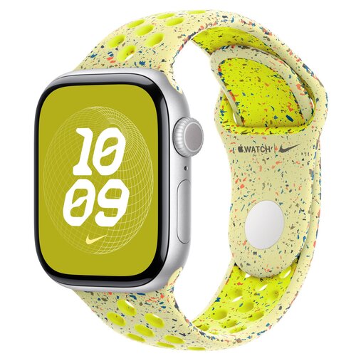 Pasek do Apple Watch Nike (38/40/41/42mm) S/M Promienny zielono-żółty