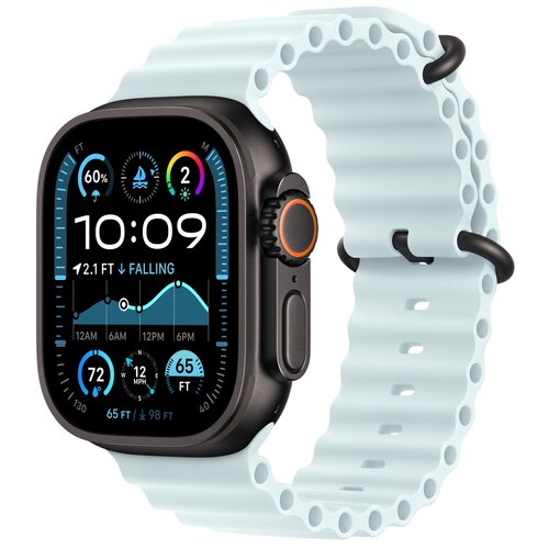 Przedłużenie paska do Apple Watch (44/45/46/49mm) Mroźny błękit (Tytan czarny)