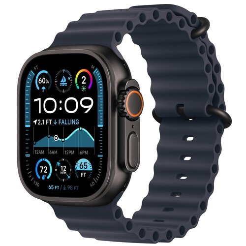 Pasek do Apple Watch (44/45/46/49mm) Granatowy (Tytan czarny)