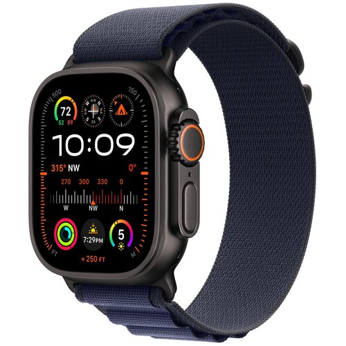 Pasek do Apple Watch (44/45/46/49mm) S Granatowy (Tytan czarny)