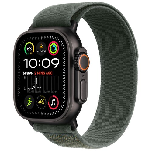 Pasek do Apple Watch (44/45/46/49mm) S/M Zielony (Tytan czarny)
