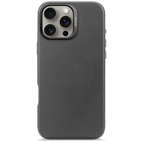 Etui DECODED Leather MagSafe do Apple iPhone 16 Pro Max Czarny