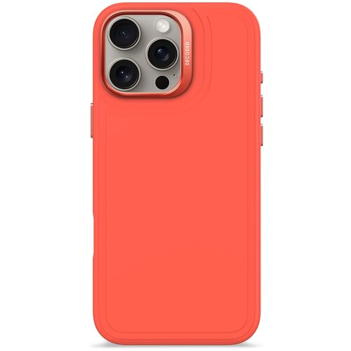 Etui DECODED Silicone Stacks MagSafe do Apple iPhone 16 Pro Max Pomarańczowy