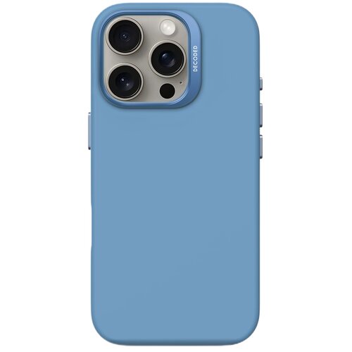 Etui DECODED AntiMicrobial Silicone MagSafe do Apple iPhone 16 Pro Max Niebieski