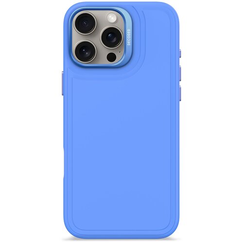 Etui DECODED Silicone Stacks MagSafe do Apple iPhone 16 Pro Max Niebieski