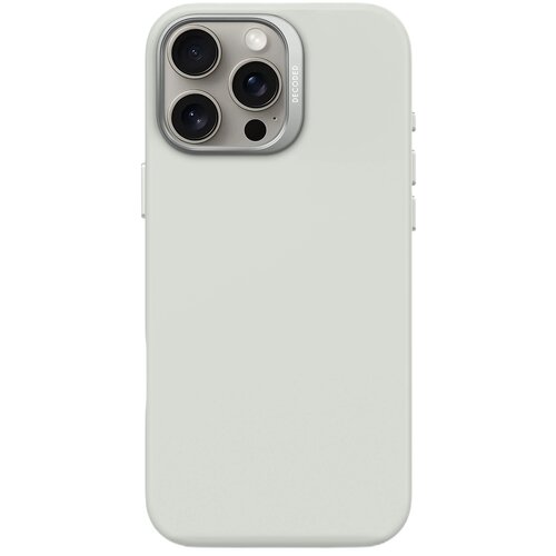 Etui DECODED AntiMicrobial Silicone MagSafe do Apple iPhone 16 Pro Max Jasno-szary
