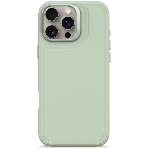 Etui DECODED Silicone Stacks MagSafe do Apple iPhone 16 Pro Max Zielony