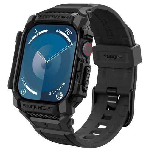Pasek SPIGEN Rugged Armor Pro do Apple Watch 10 42mm Czarny