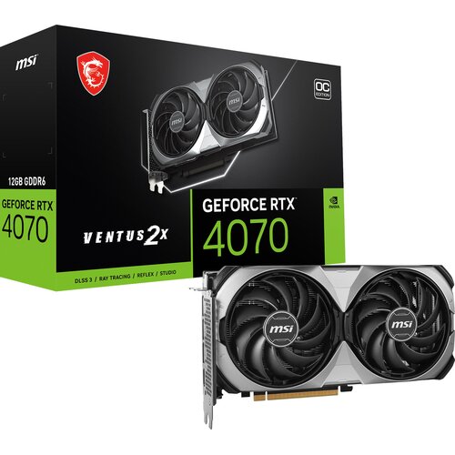 Karta graficzna MSI GeForce RTX 4070 Ventus 2X E1 OC 12GB DLSS 3