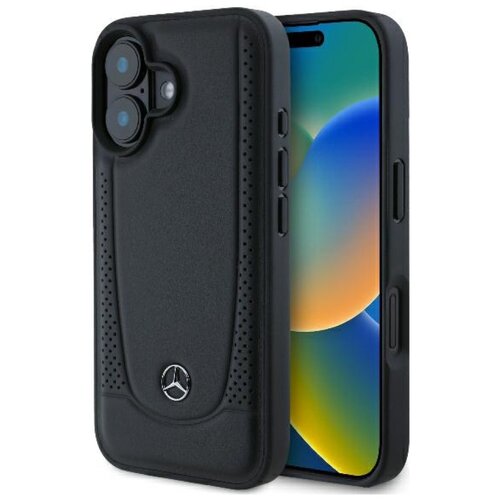 Etui MERCEDES Leather Urban do Apple iPhone 16 Czarny