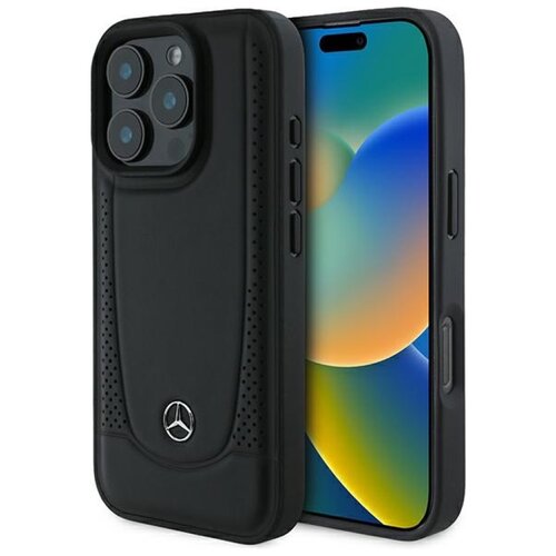 Etui MERCEDES Leather Urban do Apple iPhone 16 Pro Max Czarny