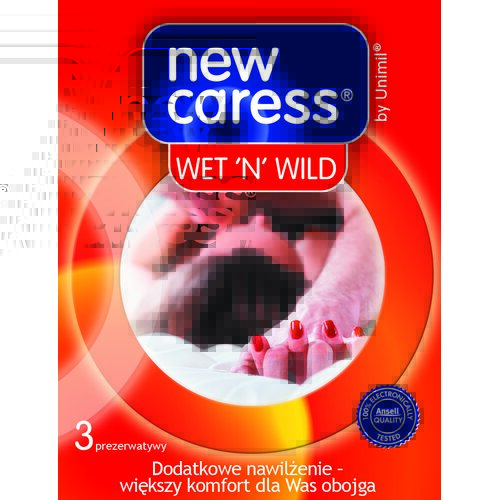 Prezerwatywy UNIMIL New Caress Wet N'Wild (3 szt.)
