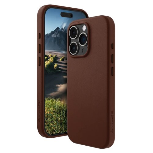 Etui DBRAMANTE1928 Roskilde 2 MagSafe do Apple iPhone 16 Pro Max Ciemno-brązowy