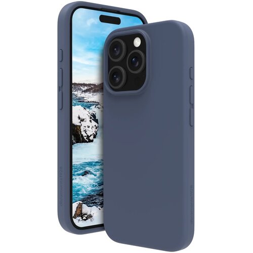 Etui DBRAMANTE1928 Monaco 2 MagSafe do Apple iPhone 16 Pro Niebieski
