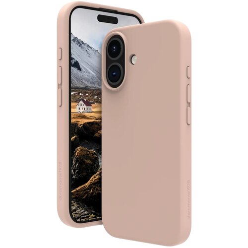 Etui DBRAMANTE1928 Monaco 2 MagSafe do Apple iPhone 16 Piaskowy róż