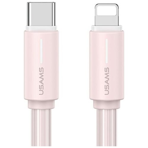 Kabel USB-C - Lightning USAMS SJ735USB04 30W 1 m Różowy