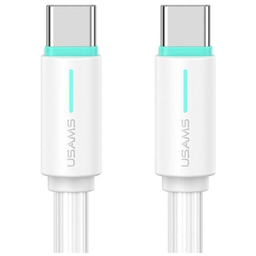 Kabel USB-C - USB-C USAMS SJ734USB02 60W 1 m Biały