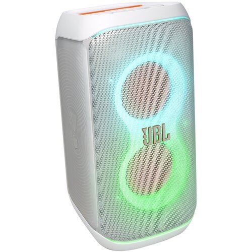 Power Audio JBL PartyBox Club 120 Biały, 160W, Bluetooth, Bateria 23 godziny, Wejście mikrofonowe i gitarowe, IPX4
