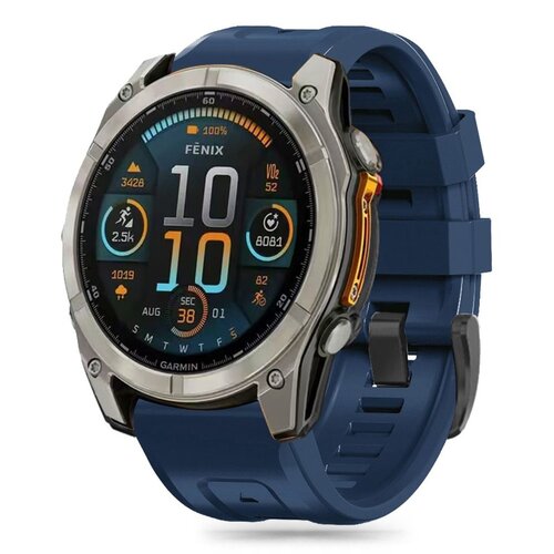 Pasek TECH-PROTECT Silicone do Garmin Fenix 5X/5X Plus/6X/6X Pro/7X/8 (51 mm) Granatowy