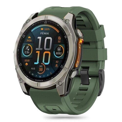 Pasek TECH-PROTECT Silicone do Garmin Fenix 5X/5X Plus/6X/6X Pro/7X/8 (51 mm) Zielony