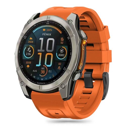 Pasek TECH-PROTECT Silicone do Garmin Fenix 5X/5X Plus/6X/6X Pro/7X/8 (51 mm) Pomarańczowy