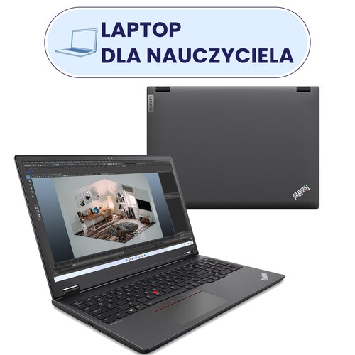 Laptop LENOVO ThinkPad P16v Gen 1 16" IPS R7PRO-7840HS 16GB RAM 512GB SSD Windows 11 Professional