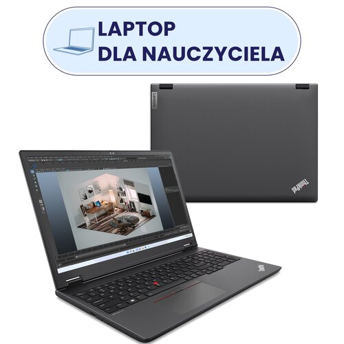 Laptop LENOVO ThinkPad P16v Gen 1 16" IPS R7PRO-7840HS 32GB RAM 1TB SSD Windows 11 Professional