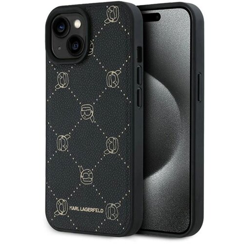 Etui KARL LAGERFELD Karl Head MagSafe do Apple iPhone 15 Plus Czarny