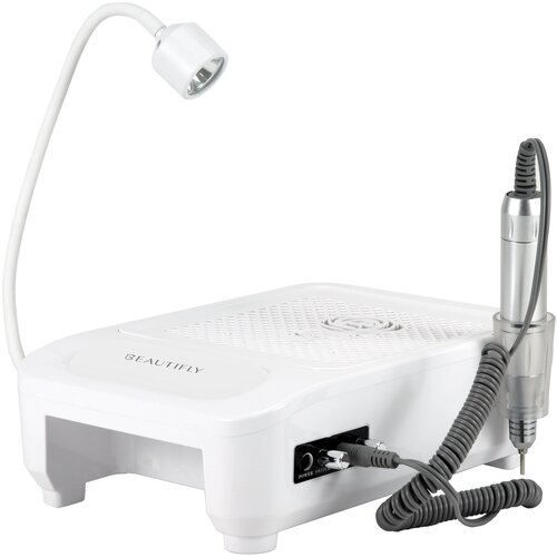 Frezarka do paznokci, lampa, pochłaniacz 4w1 Beautifly Glamora