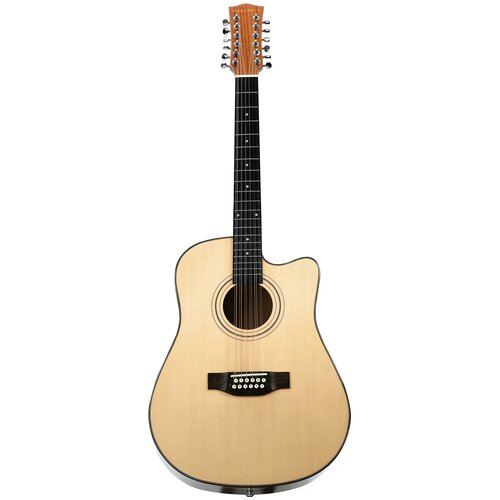Gitara akustyczna 12-strunowa MUSICMATE MM-G100 StringSymphony Jasne drewno
