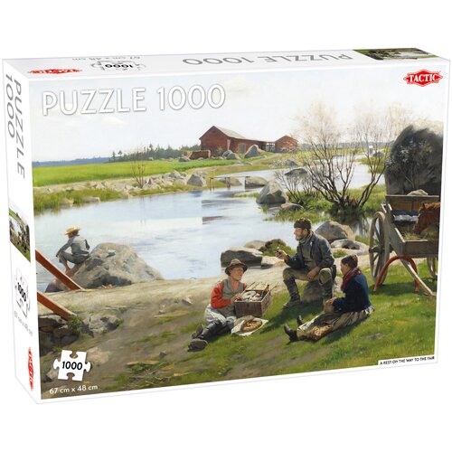 Puzzle TACTIC Lovers A Rest on the Way to the Fair 56244 (1000 elementów)