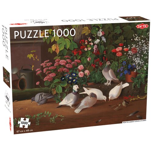 Puzzle TACTIC Lovers From the Garden Flowers and Birds 55246 (1000 elementów)