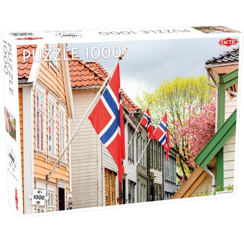 Puzzle TACTIC Lovers Street in Bergen 56644 (1000 elementów)