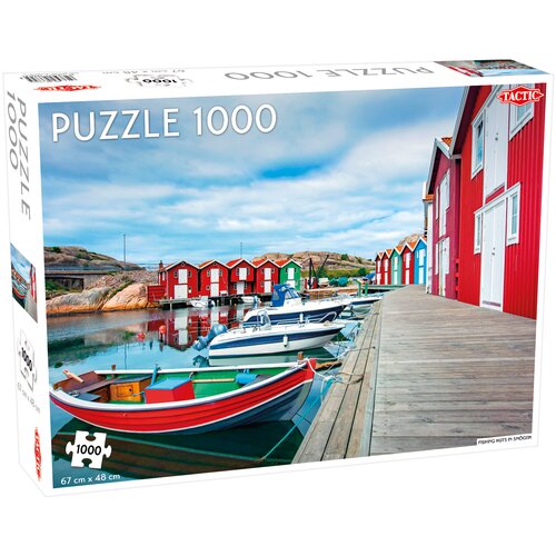 Puzzle TACTIC Lovers Fishing Huts in Smögen 56682 (1000 elementów)