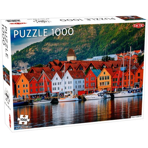 Puzzle TACTIC Lovers Bergen Harbour 56645 (1000 elementów)