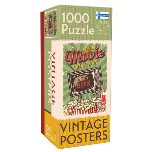 Puzzle TACTIC Vintage Retro Movie Collection 58663 (1000 elementów)